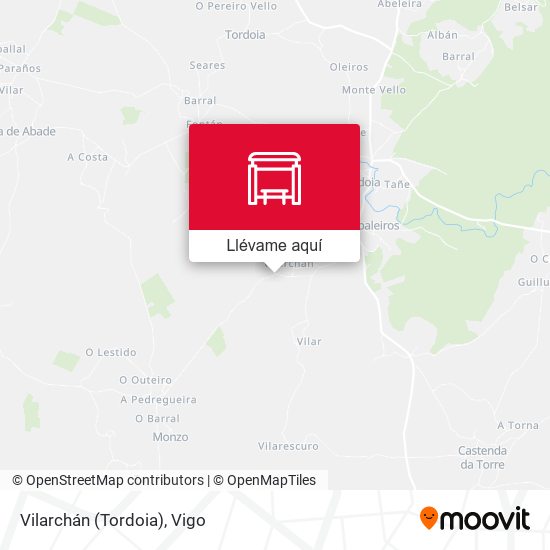 Mapa Vilarchán (Tordoia)