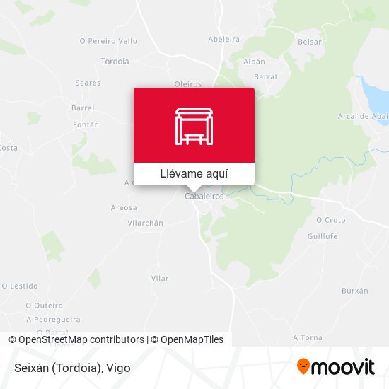 Mapa Seixán (Tordoia)