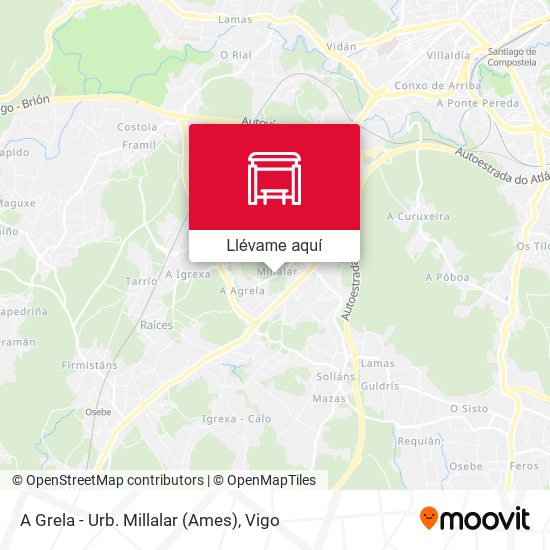 Mapa A Grela - Urb. Millalar (Ames)