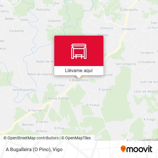 Mapa A Bugalleira (O Pino)