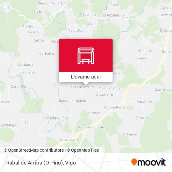 Mapa Rabal de Arriba (O Pino)