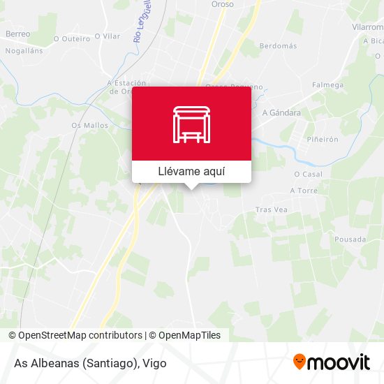 Mapa As Albeanas (Santiago)