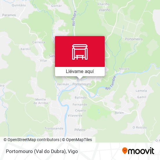 Mapa Portomouro (Val do Dubra)