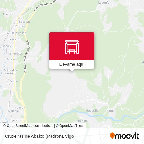 Mapa Cruxeiras de Abaixo (Padrón)