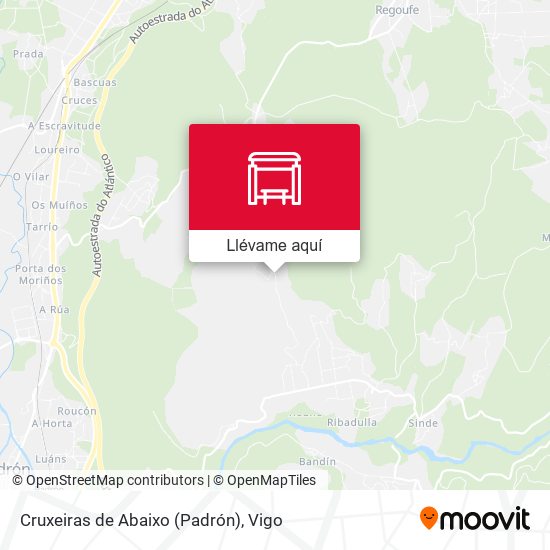 Mapa Cruxeiras de Abaixo (Padrón)