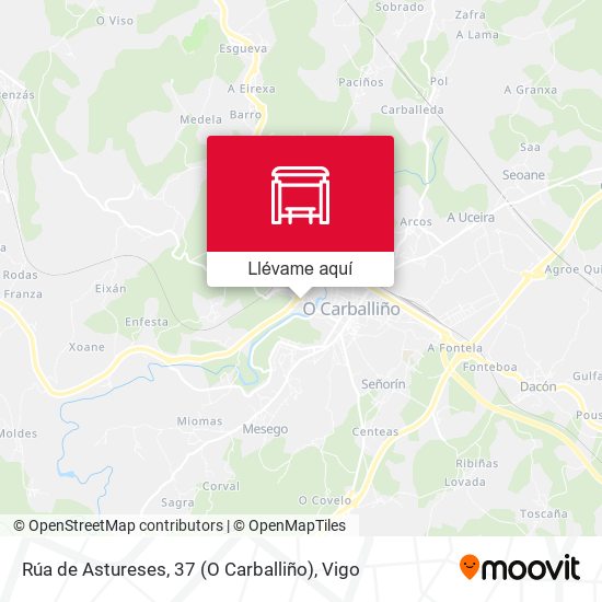 Mapa Rúa de Astureses, 37 (O Carballiño)