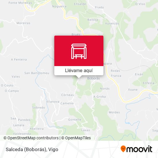 Mapa Salceda (Boborás)