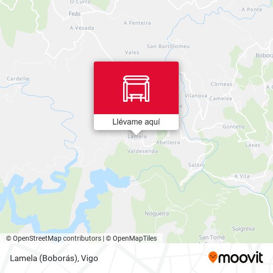 Mapa Lamela (Boborás)