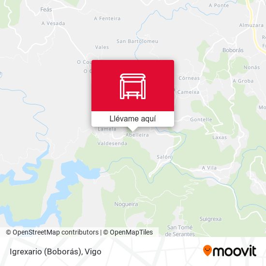 Mapa Igrexario (Boborás)