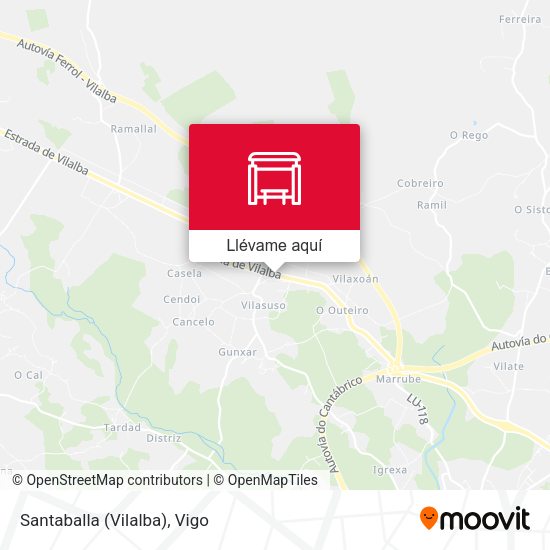 Mapa Santaballa (Vilalba)