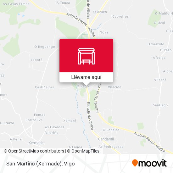 Mapa San Martiño (Xermade)
