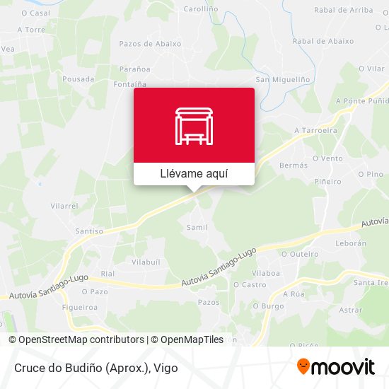 Mapa Cruce do Budiño (Aprox.)