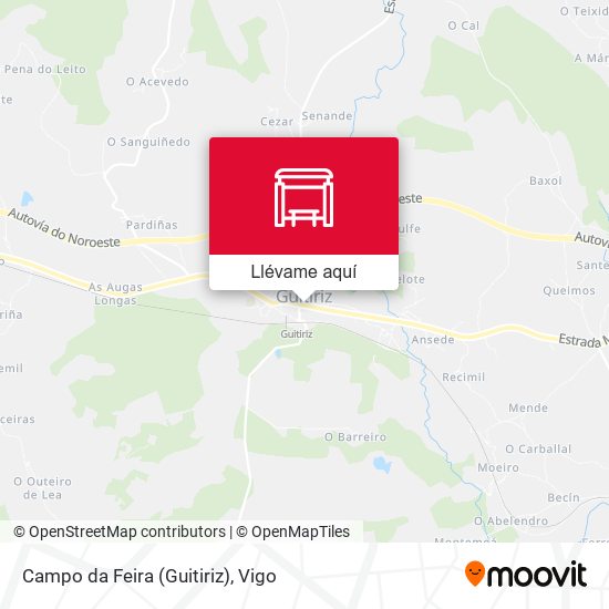 Mapa Campo da Feira (Guitiriz)