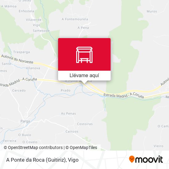 Mapa A Ponte da Roca (Guitiriz)