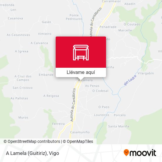 Mapa A Lamela (Guitiriz)