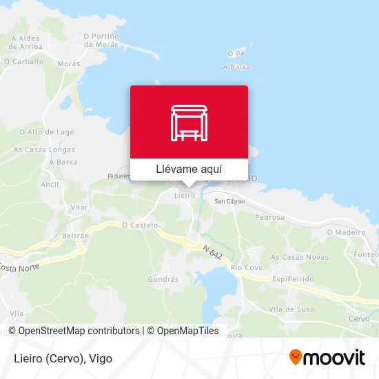 Mapa Lieiro (Cervo)