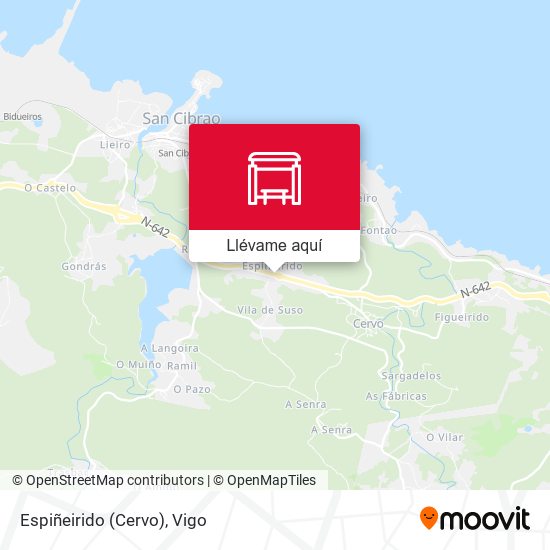 Mapa Espiñeirido (Cervo)