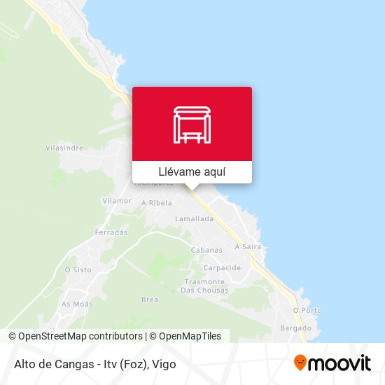Mapa Alto de Cangas - Itv (Foz)