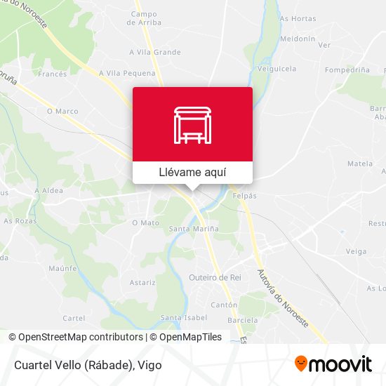 Mapa Cuartel Vello (Rábade)