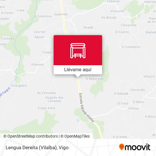 Mapa Lengua Dereita (Vilalba)