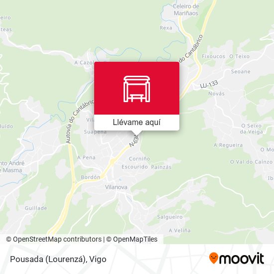 Mapa Pousada (Lourenzá)