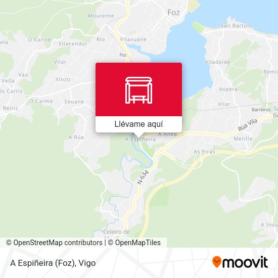 Mapa A Espiñeira (Foz)