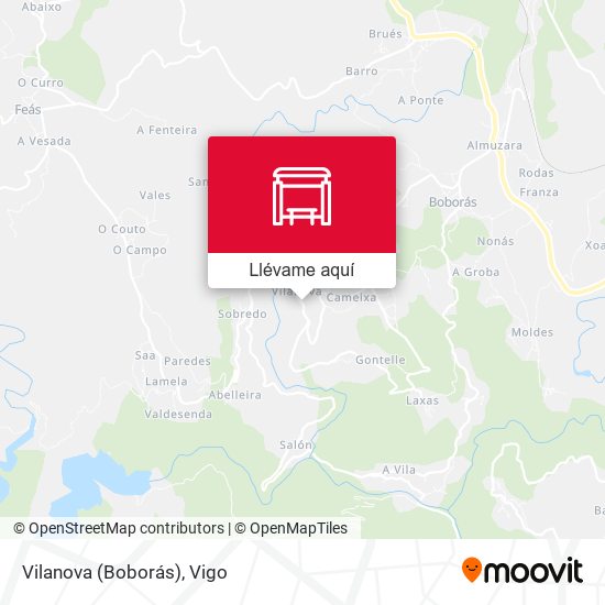 Mapa Vilanova (Boborás)