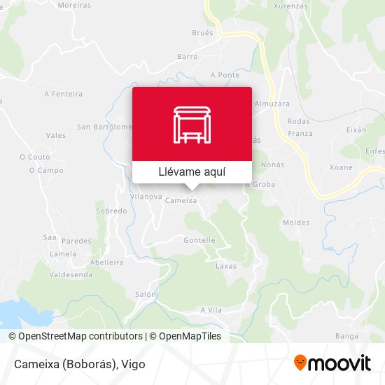 Mapa Cameixa (Boborás)