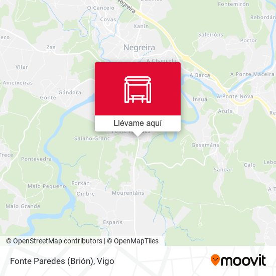 Mapa Fonte Paredes (Brión)