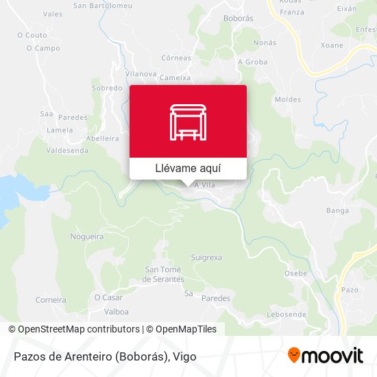 Mapa Pazos de Arenteiro (Boborás)