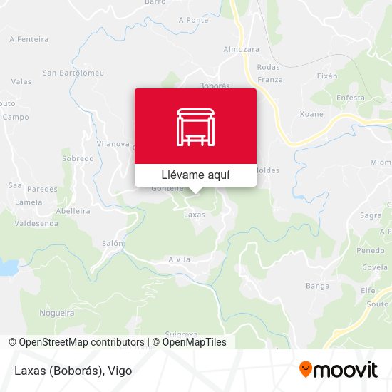 Mapa Laxas (Boborás)