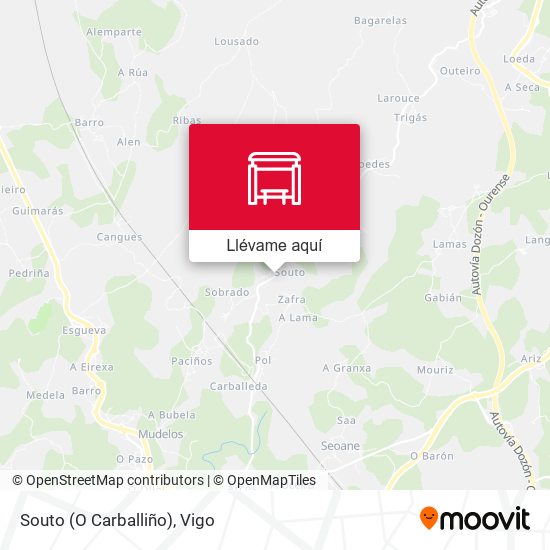 Mapa Souto (O Carballiño)