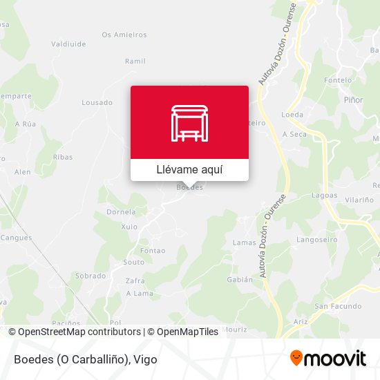 Mapa Boedes (O Carballiño)