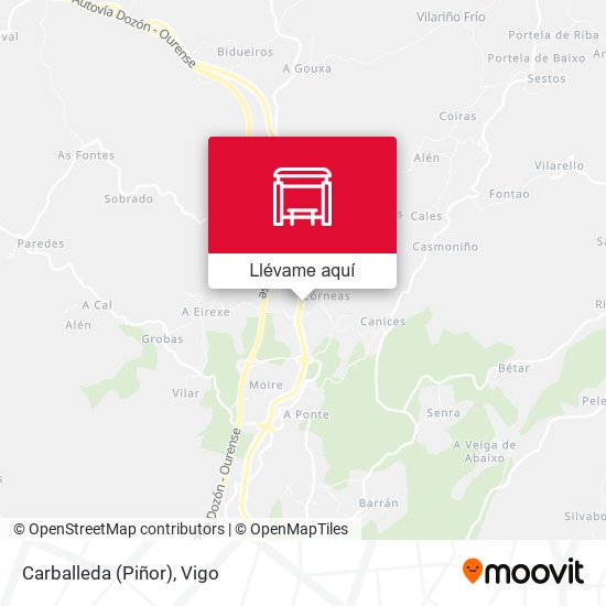 Mapa Carballeda (Piñor)