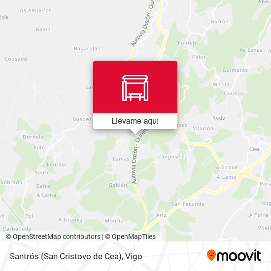 Mapa Santrós (San Cristovo de Cea)