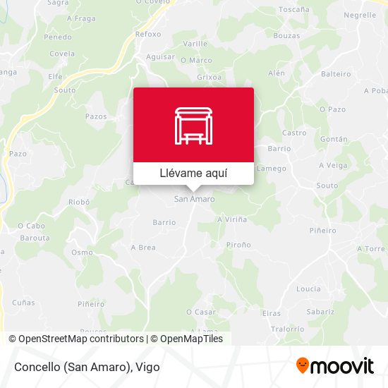 Mapa Concello (San Amaro)