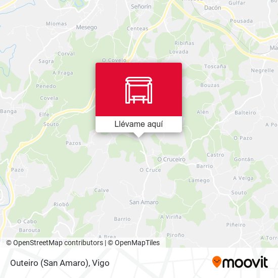 Mapa Outeiro (San Amaro)