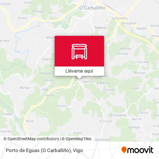 Mapa Porto de Eguas (O Carballiño)