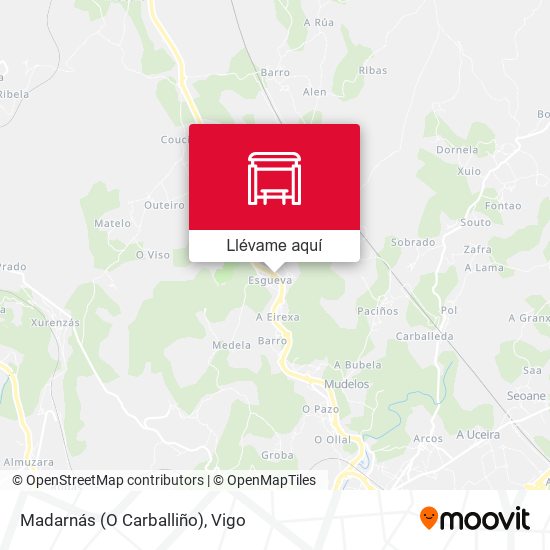 Mapa Madarnás (O Carballiño)