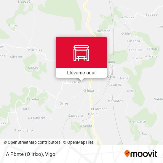 Mapa A Pònte (O Irixo)