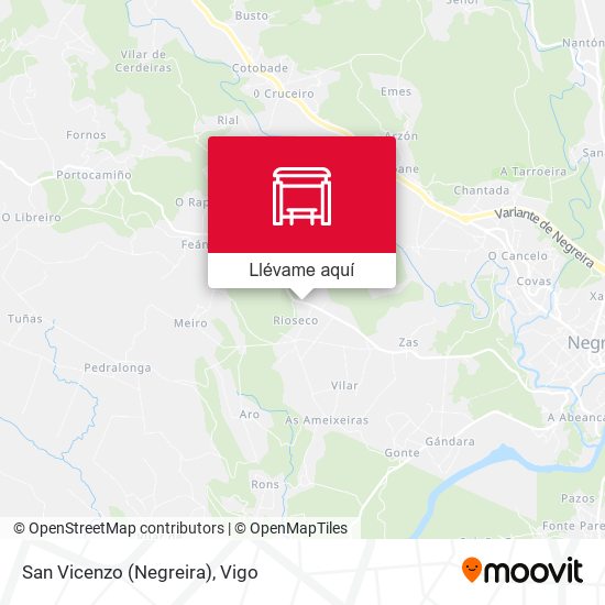 Mapa San Vicenzo (Negreira)