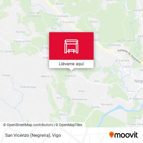 Mapa San Vicenzo (Negreira)