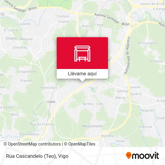 Mapa Rúa Cascandelo (Teo)