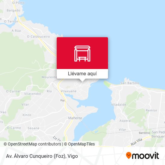 Mapa Av. Álvaro Cunqueiro (Foz)