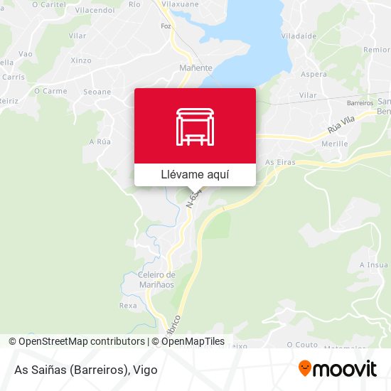 Mapa As Saiñas (Barreiros)