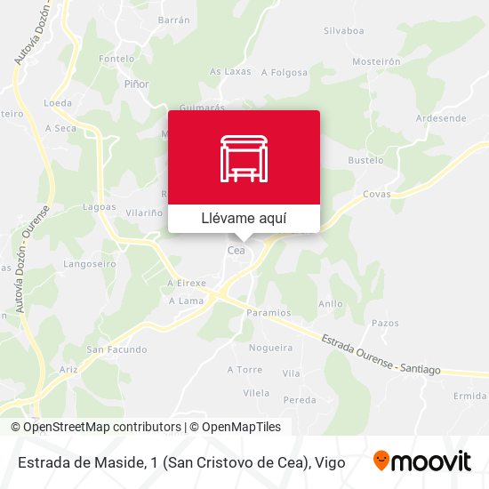 Mapa Estrada de Maside, 1 (San Cristovo de Cea)