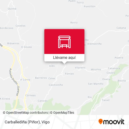 Mapa Carballediña (Piñor)