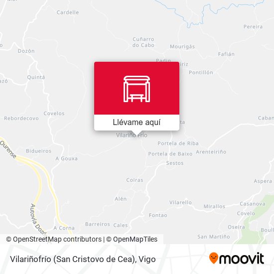 Mapa Vilariñofrío (San Cristovo de Cea)