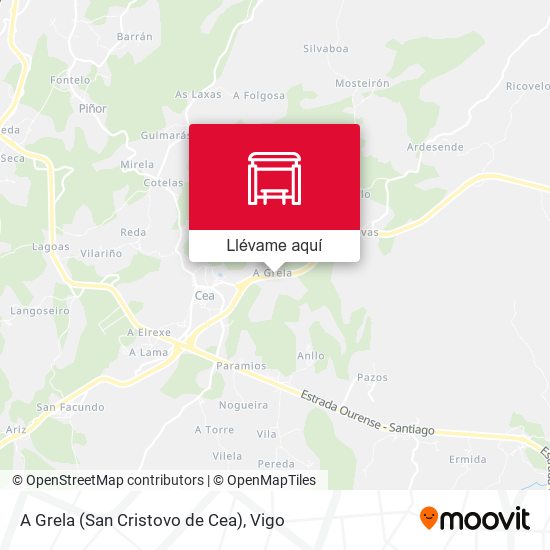Mapa A Grela (San Cristovo de Cea)