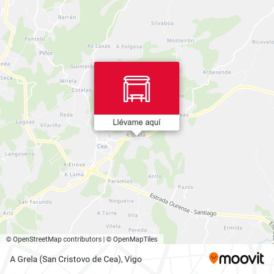 Mapa A Grela (San Cristovo de Cea)